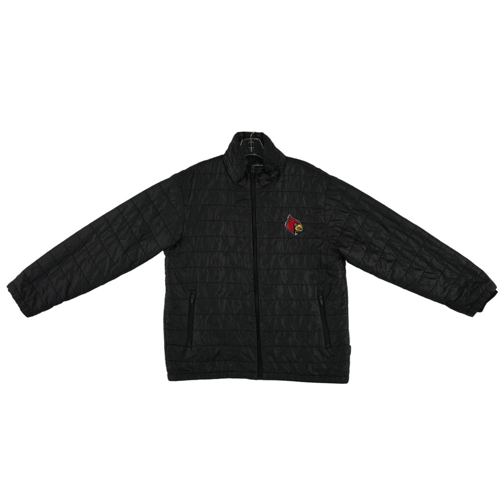 Landway Puffer Jacket‎ Coat Men's Size Large Black Louisville Cardinals UL